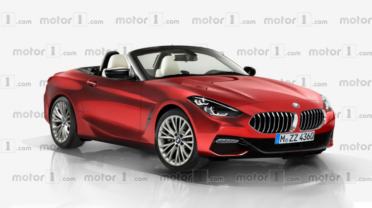 Hình ảnh phác thảo của BMW Z4 2019 phiên bản sản xuất