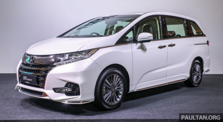 Honda Odyssey phiên bản nâng cấp facelift 2018 ra mắt tại Malaysia