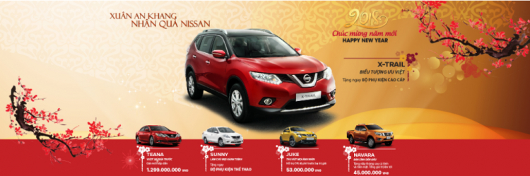 Rộn ràng sắc xuân tại hệ thống showroom Nissan Việt Nam