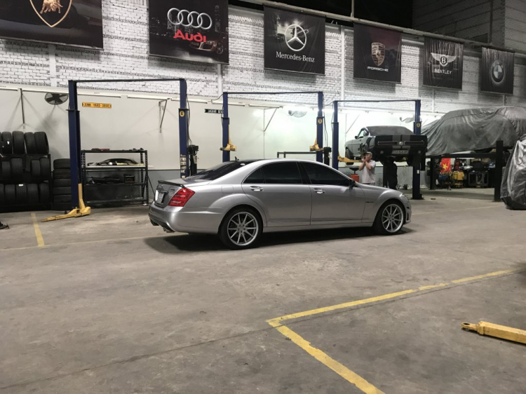 Quá trình dọn Mercedes  S Class w221