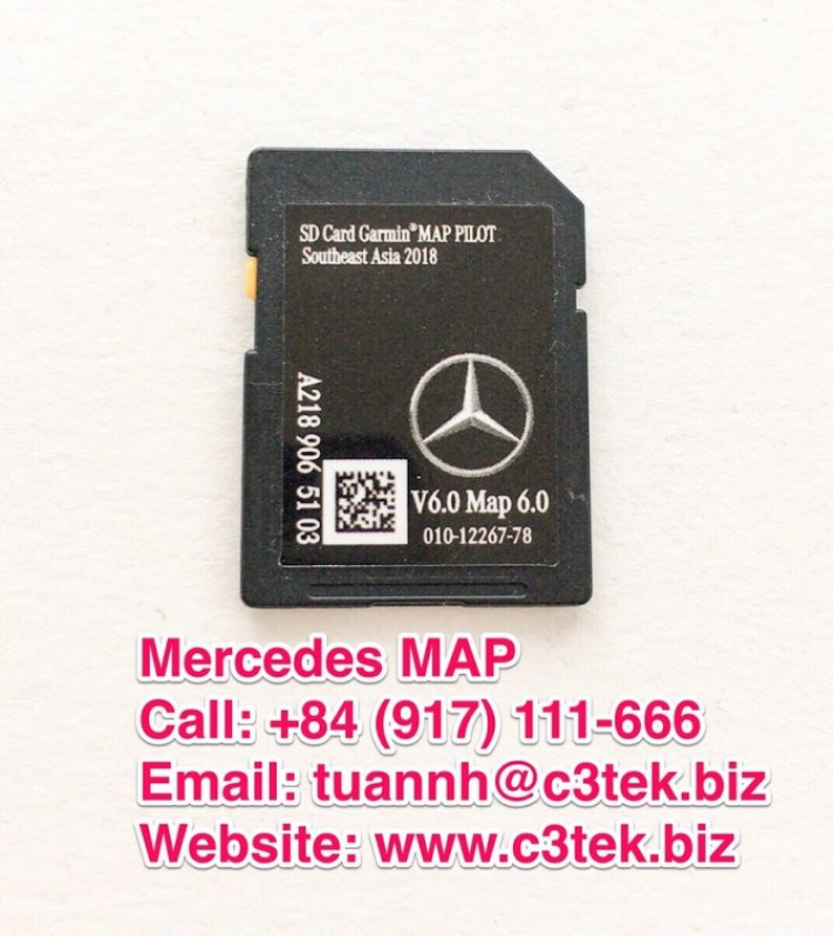 GARMIN Map Pilot SD Card cho xe Mercedes