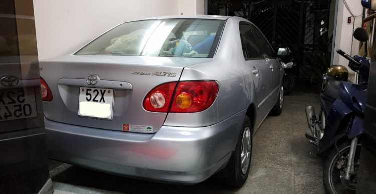 Cảm nhận về xe Toyota Corrolla Altis 2001-2003