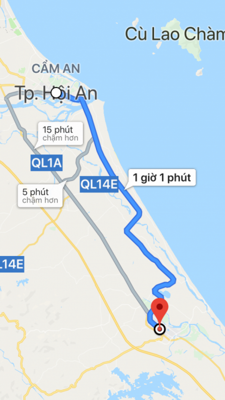 QL 14, SG-Quảng Nam và Ql1 chiều ngược lại...