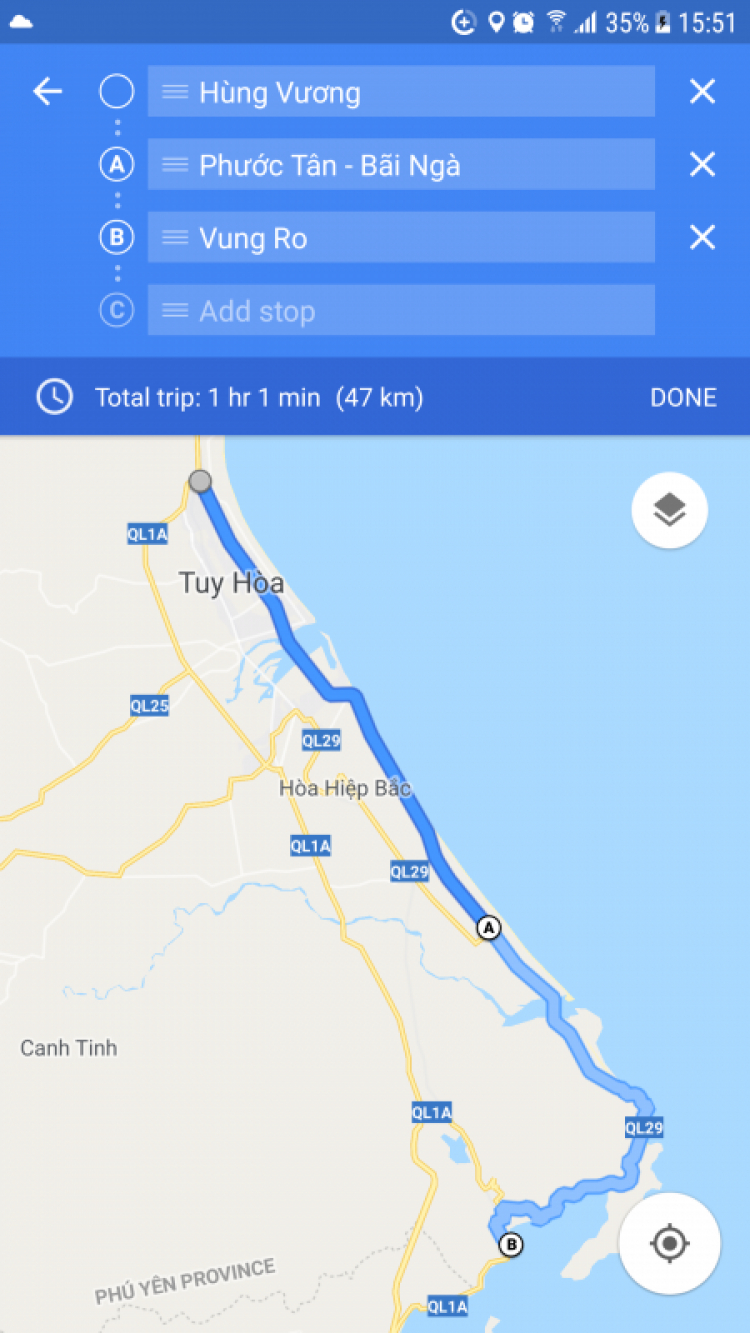 QL 14, SG-Quảng Nam và Ql1 chiều ngược lại...