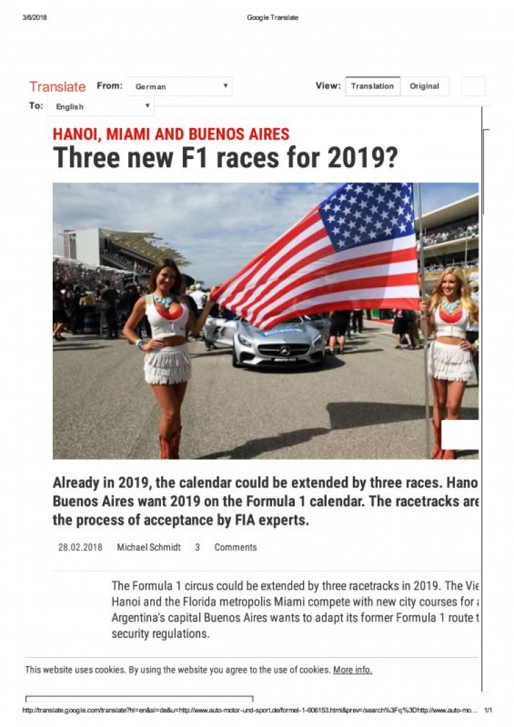 F1 Ha noi 2019?