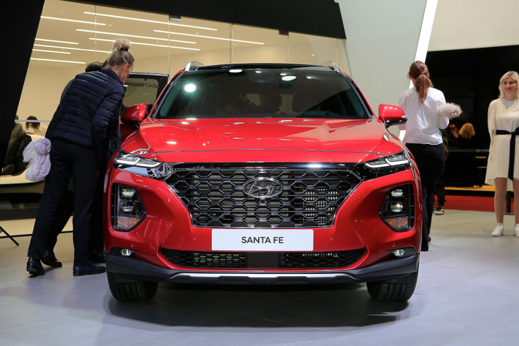 [GMS 2018] Hyundai Santa Fe 2019 "trình diện" thực tế, sắp có phiên bản chạy điện