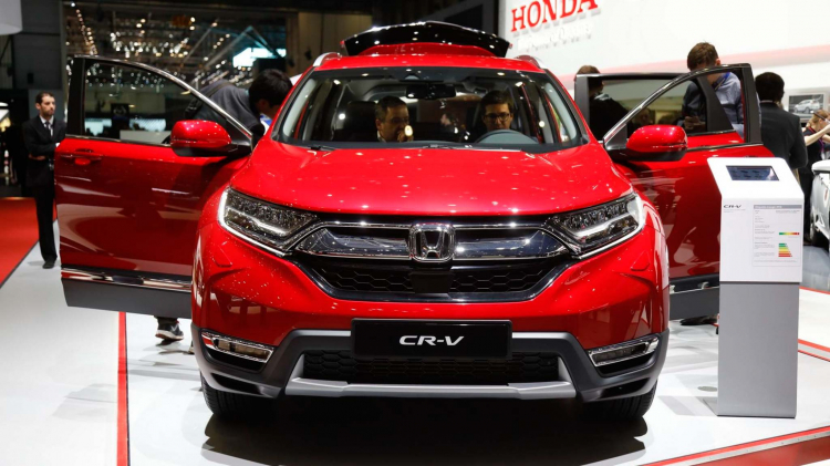 [GMS 2018] Honda CR-V hybrid 2019 phiên bản Châu Âu với màu đỏ ấn tượng