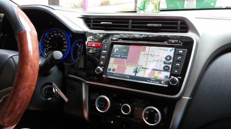 Mới lắp DVD cho honda city 2014