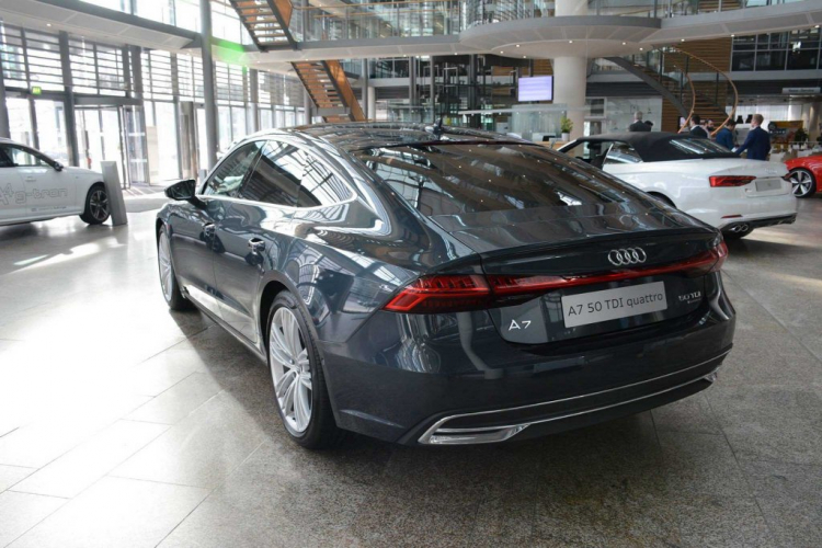 Audi A7 Sportback 2019 màu sơn xanh xám tuyệt đẹp tại Đức