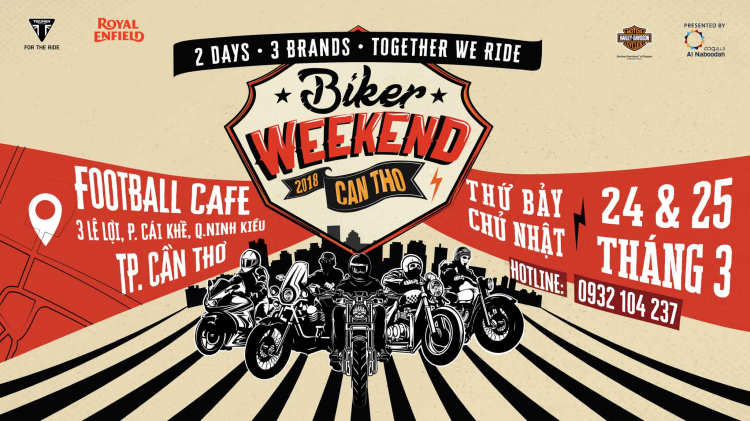 Sự kiện “Biker Weekend 2018”  trải nghiệm lái thử các dòng xe mô tô tại TP. Cần Thơ