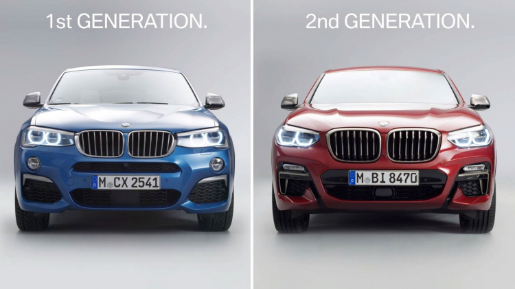 So sánh sự khác biệt của BMW X4 thế hệ mới và cũ
