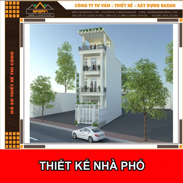 Thiết kế nhà phố - Dịch vụ thiết kế nhà và xin phép xây dựng TPHCM