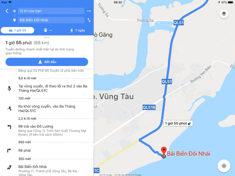 Cho em hỏi đường vào Bãi biển Đồi Nhái - Vũng Tàu