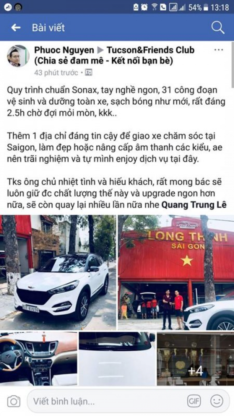 Khai trương Long Thịnh Auto tại quận 7: địa chỉ chăm sóc xe mới cho các bác OS