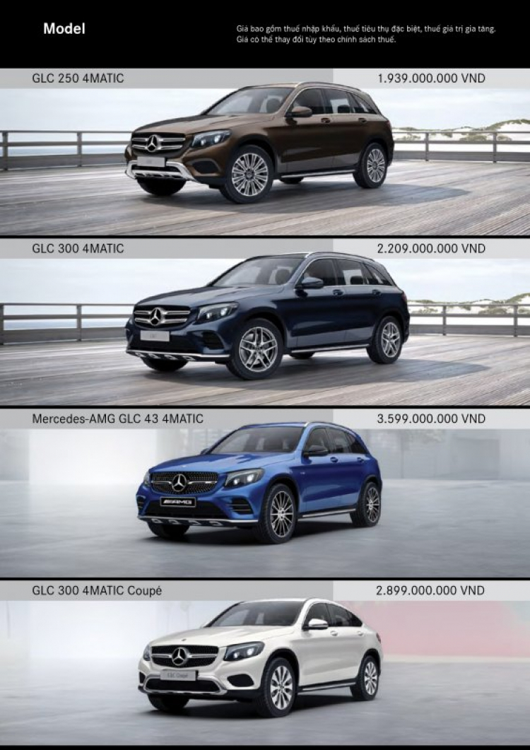 Mercedes-Benz GLC nâng cấp thêm option từ 4/2018