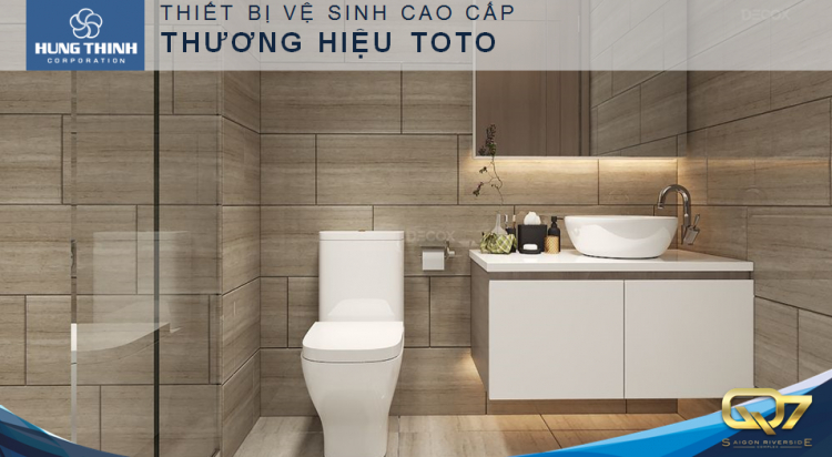 Mở bán căn hộ mặt sông Sài Gòn khu Phú Mỹ Hưng, Quận 7 căn 2PN, 2WC, 67m2.