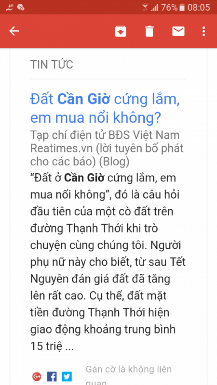 Đang nóng sốt, giá đất Củ Chi, Cần Giờ quay đầu giảm mạnh