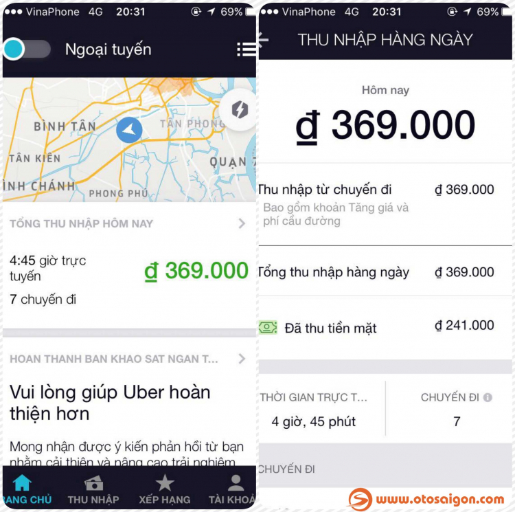 [Clip] Thử một ngày làm tài xế Uber để biết kiếm tiền không hề dễ dàng