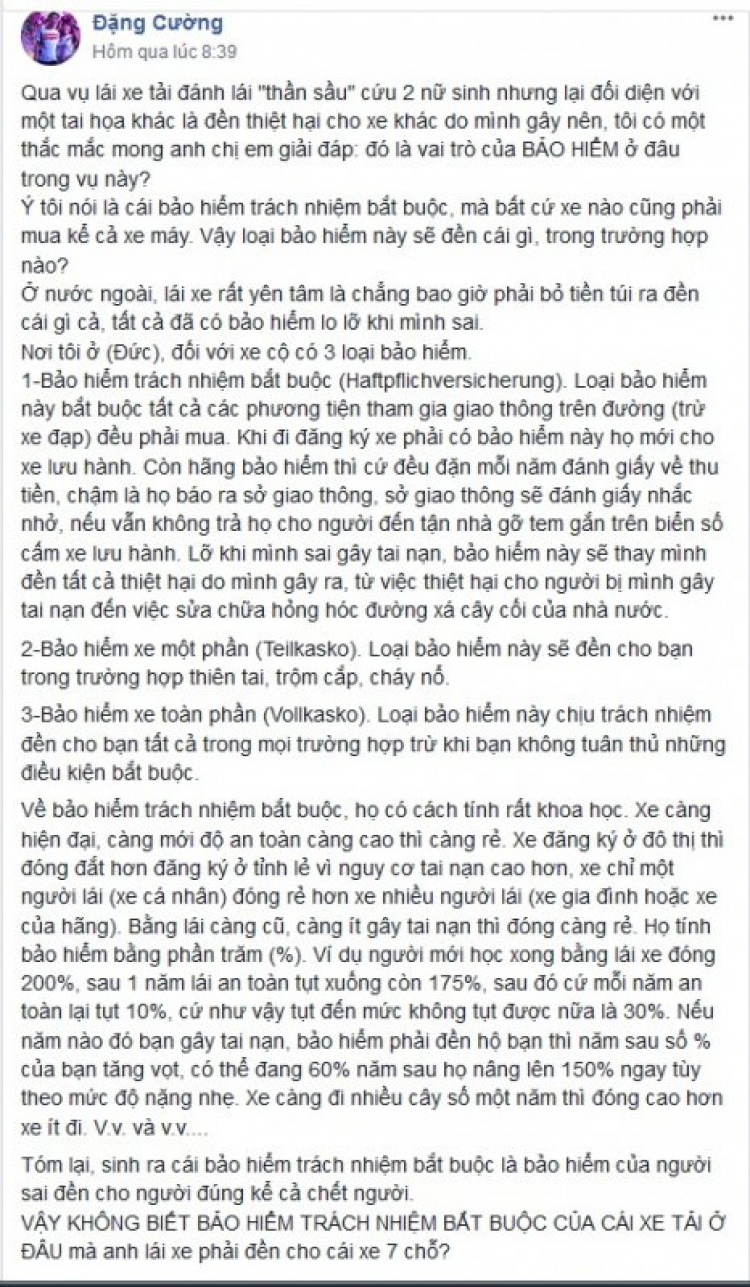 Đóng bảo hiểm bắt buộc chỉ là tờ “giấy lộn” khi xe gặp tai nạn, rất vô dụng?