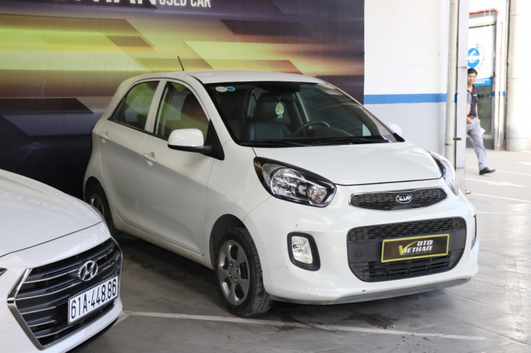 KIA MORNING 1.25MT 2016, trắng, bản EX, lăn bánh 50.000km