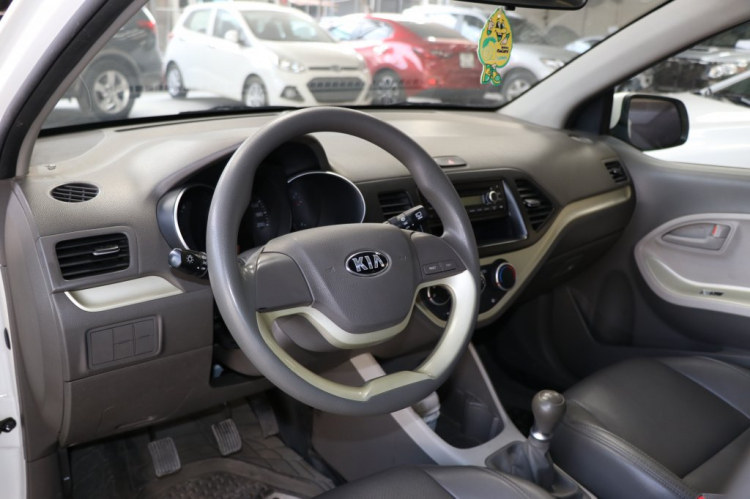 KIA MORNING 1.25MT 2016, trắng, bản EX, lăn bánh 50.000km