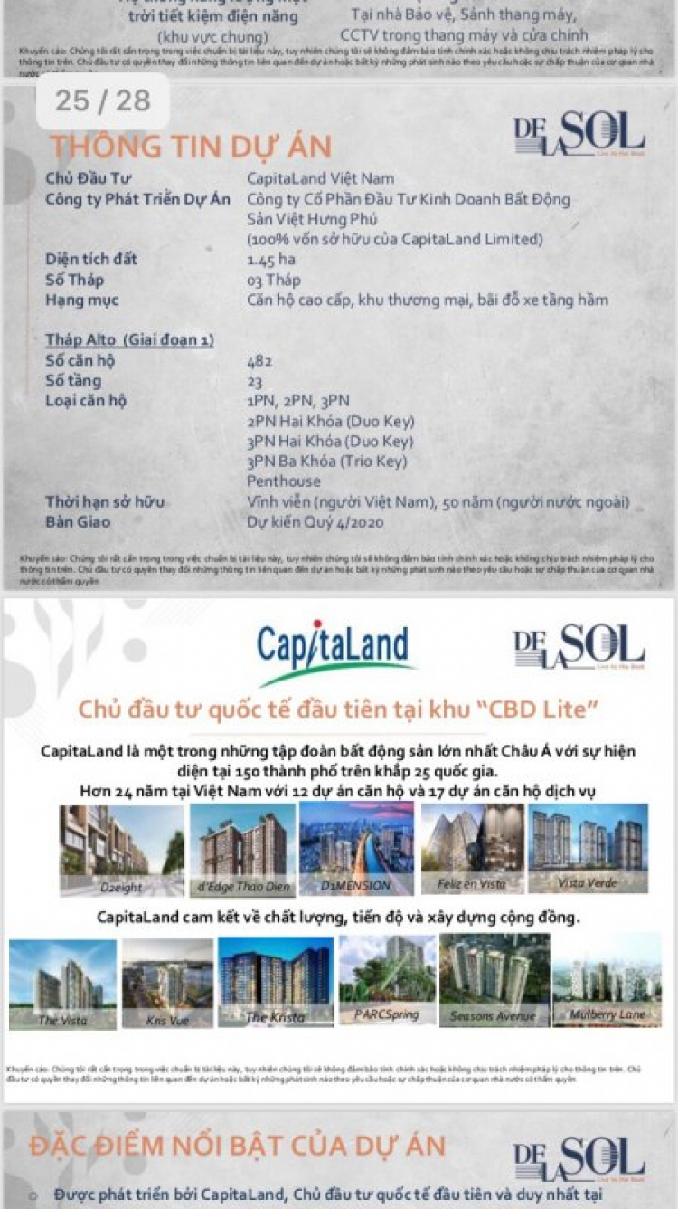 Dela Sol quận 4 Capitaland