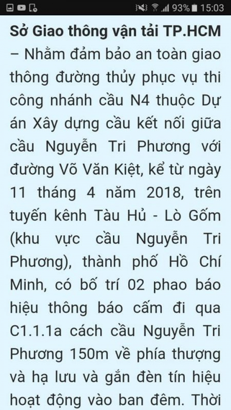 25-10 Thông xe nhánh N1-N3 cầu Nguyễn Tri Phương