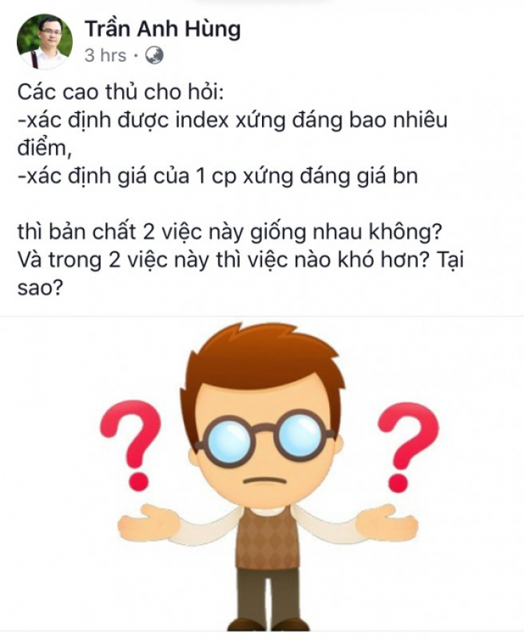 Mời họp mặt - Chứng khoán tháng 4.2018 - Qua cơn bỹ cực, tới hồi thái lai...