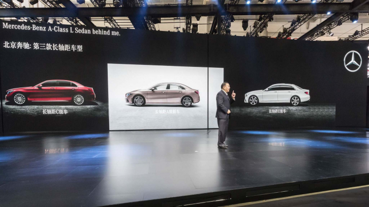 Mercedes-Benz A-Class Sedan 2019 phiên bản trục cơ sở dài ra mắt tại Bắc Kinh