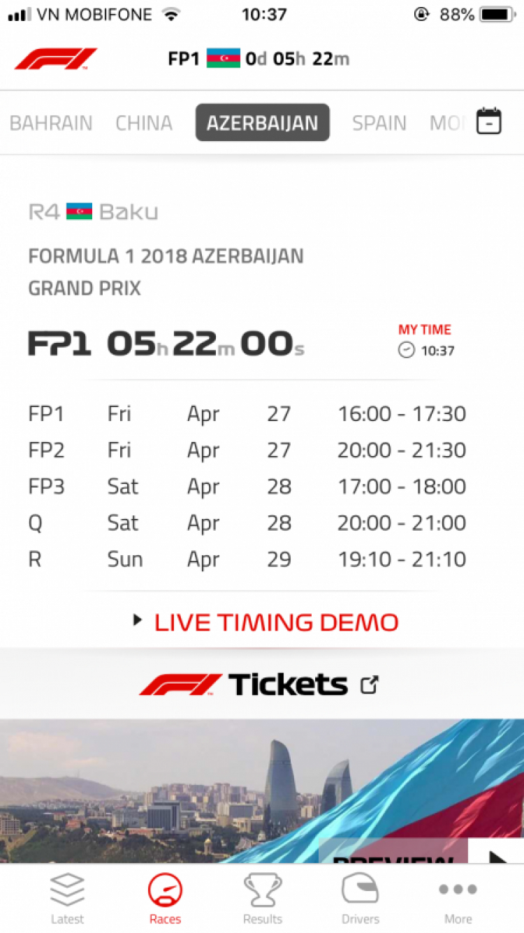 Azerbaijan GP 2018