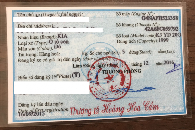 KIA K3 2.0AT 2015, màu đỏ, giá thương lượng, bstp, 39.000km