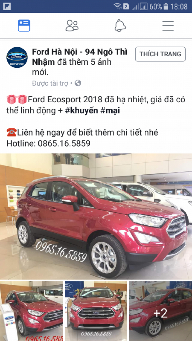 Những nâng cấp đáng chú ý của Ford EcoSport 2018 so với đời trước