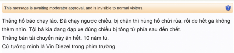 Cương với hổ báo thì người vô tội lãnh hậu quả thay !