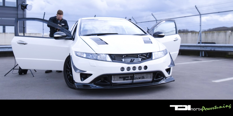 Honda Civic Type R độ công suất 765 mã lực - mạnh hơn  Lamborghini Aventador SV