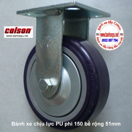 bánh xe đẩy pu kèm nắp chống bụi sp colson phi 150 www.banhxepu.net.JPG