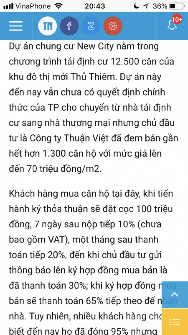 Chuyện đất Thủ Thiêm