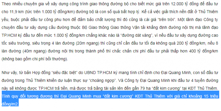 Tại sao Thủ Thiêm vẫn chậm?