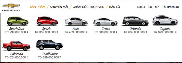 Chevrolet Trax biến mất khỏi danh mục sản phẩm của GM Việt Nam
