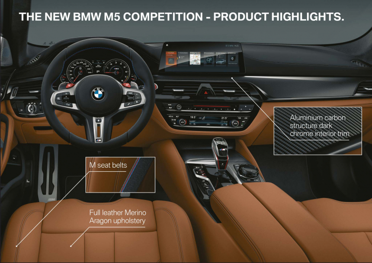 BMW ra mắt M5 phiên bản Competition 2018; mạnh hơn 25 mã lực so với M5 tiêu chuẩn