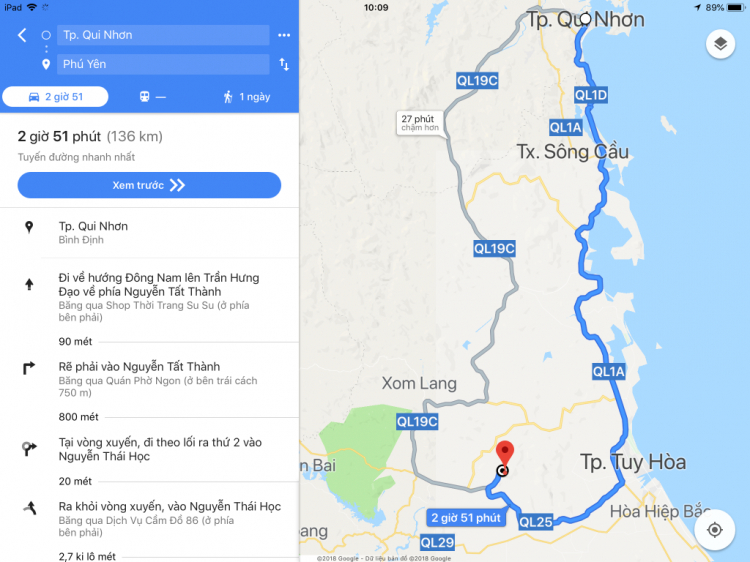 Hỏi đường Quy Nhơn - Phú Yên