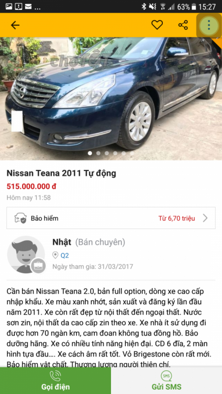 Có nên mua xe Nissan Teana 2010?