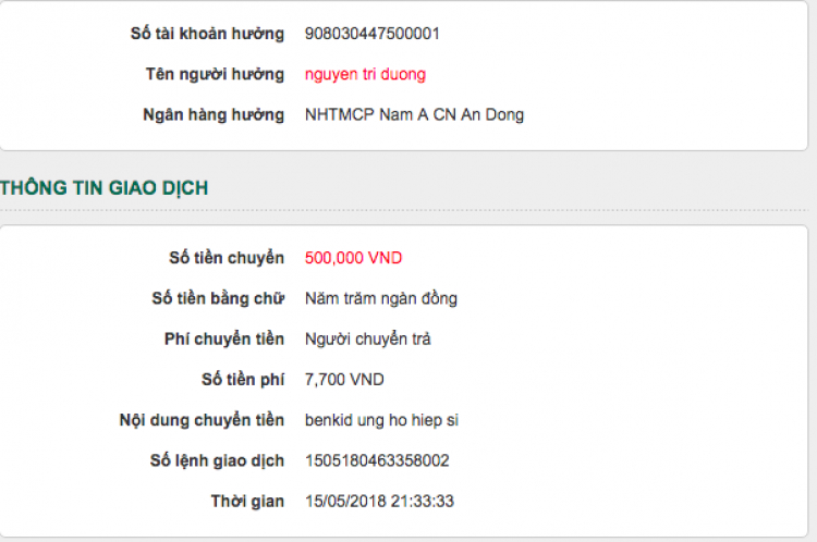 TIẾP NHẬN CHUYỂN GIAO TIỀN PHÚNG ĐIẾU TỚI GIA ĐÌNH HIỆP SĨ ĐƯỜNG PHỐ TỬ NẠN - Đã khoá sổ