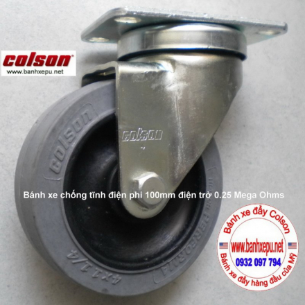 bánh xe đẩy chống tĩnh điện ESD Conductive colson www.banhxepu.net.JPG