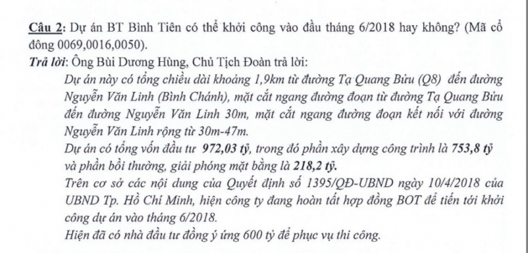 [hỏi] Cầu đường Bình Tiên