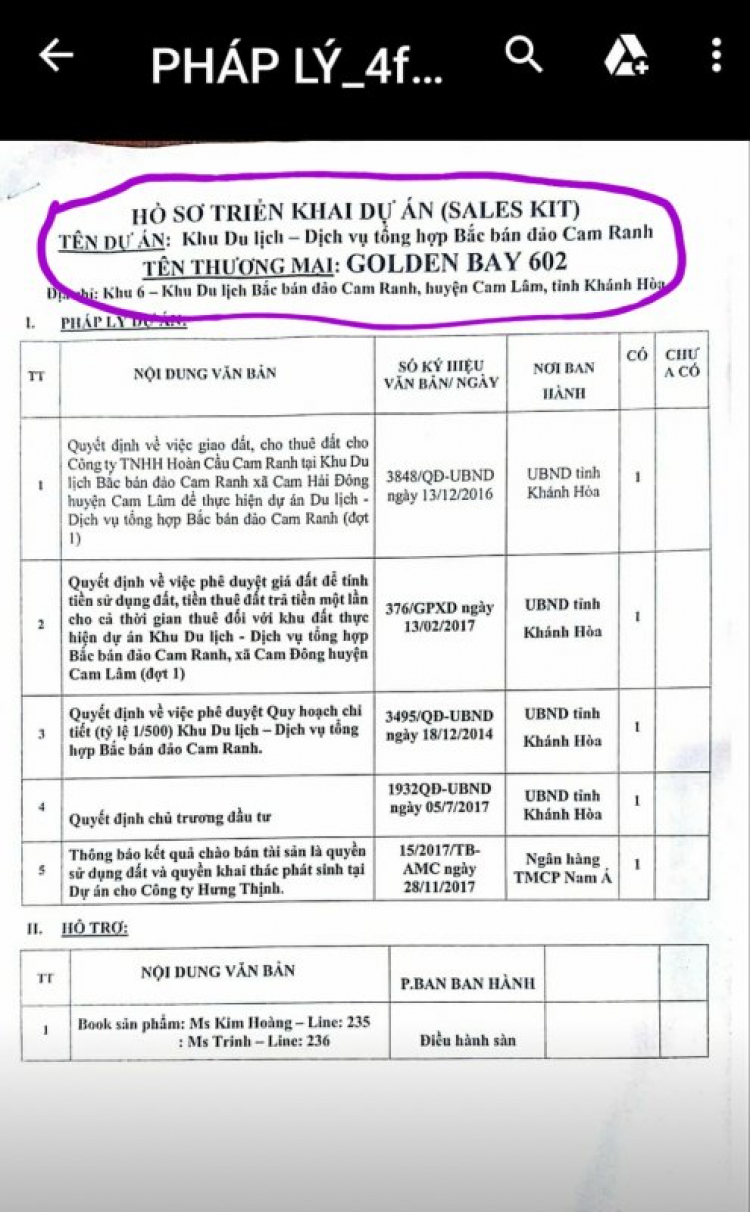 Hội những người đầu tư mua đất nền tại GoldenBay Bãi Dài Cam Ranh