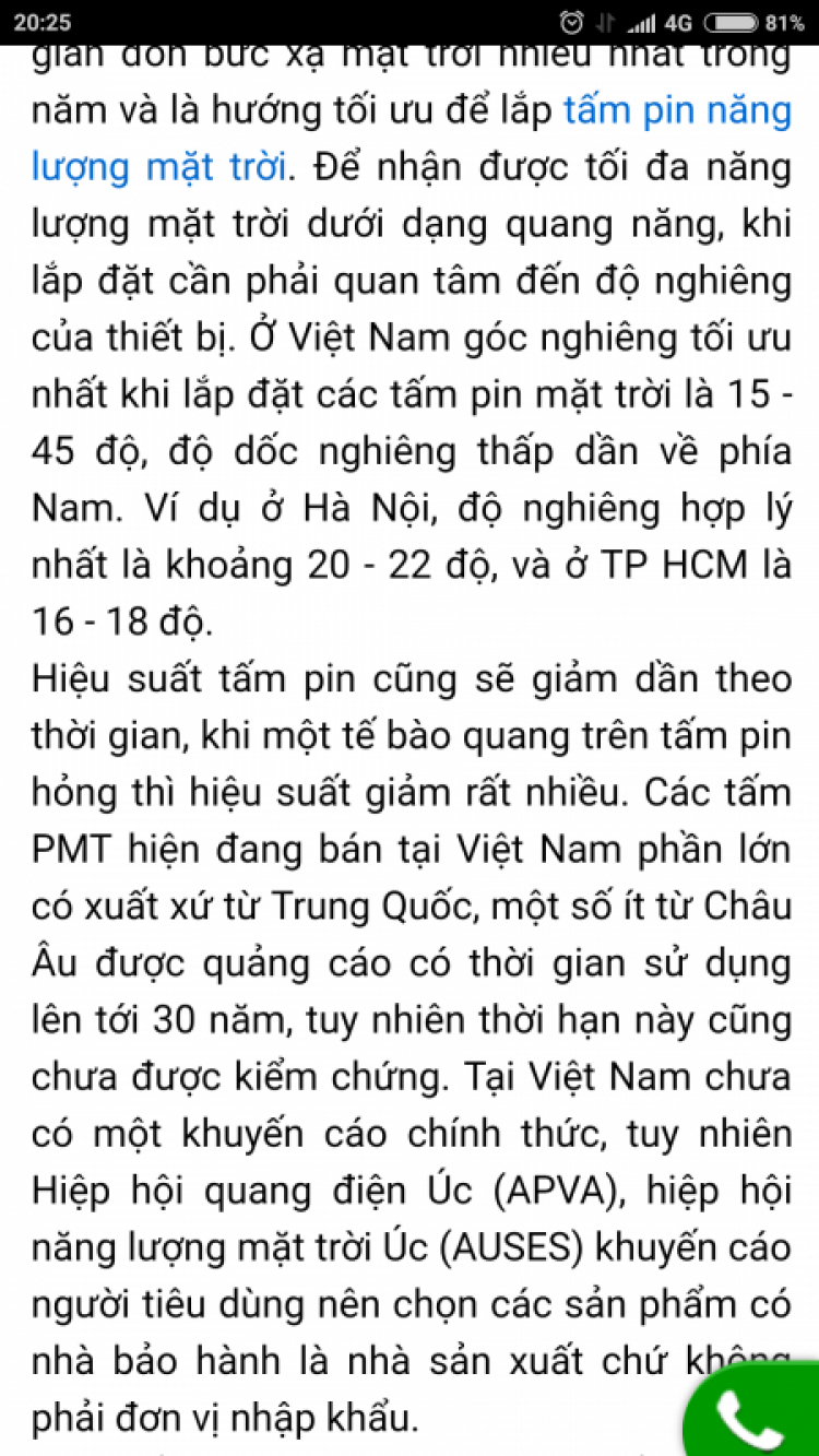 Điện mặt trời có hiệu quả kinh tế?