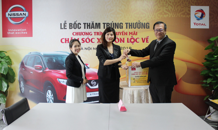 Nissan Việt Nam chúc mừng các khách hàng trúng giải trong chương trình “Chăm sóc xe, đón lộc về”