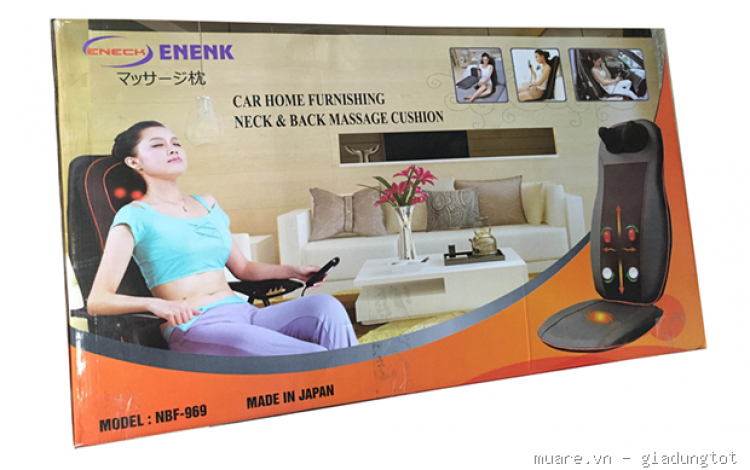 Ghế massage Nhật Bản 8 bi hồng ngoại, ghế massage trên ô tô