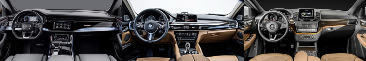 So sánh tổng quan Audi Q8 - BMW X6 - Mercedes-Benz GLE Coupe