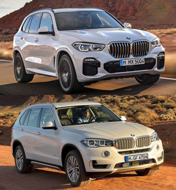 So sánh thiết kế của BMW X5 2019 (G05) và người tiền nhiệm F15